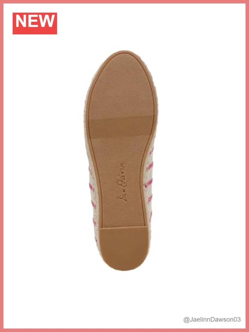 Sam Edelman Kathleen Espadrille Flat Slip-On Woven Cotton Round Toe